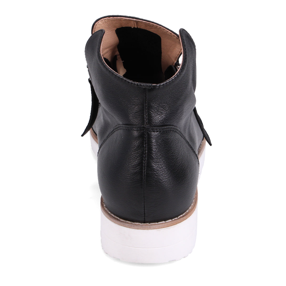 BLACK/WHITE LEATHER | Rear