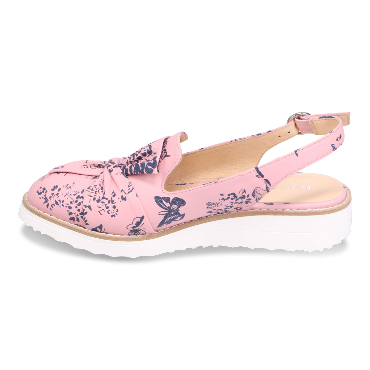 PINK NAVY FLORAL | Left