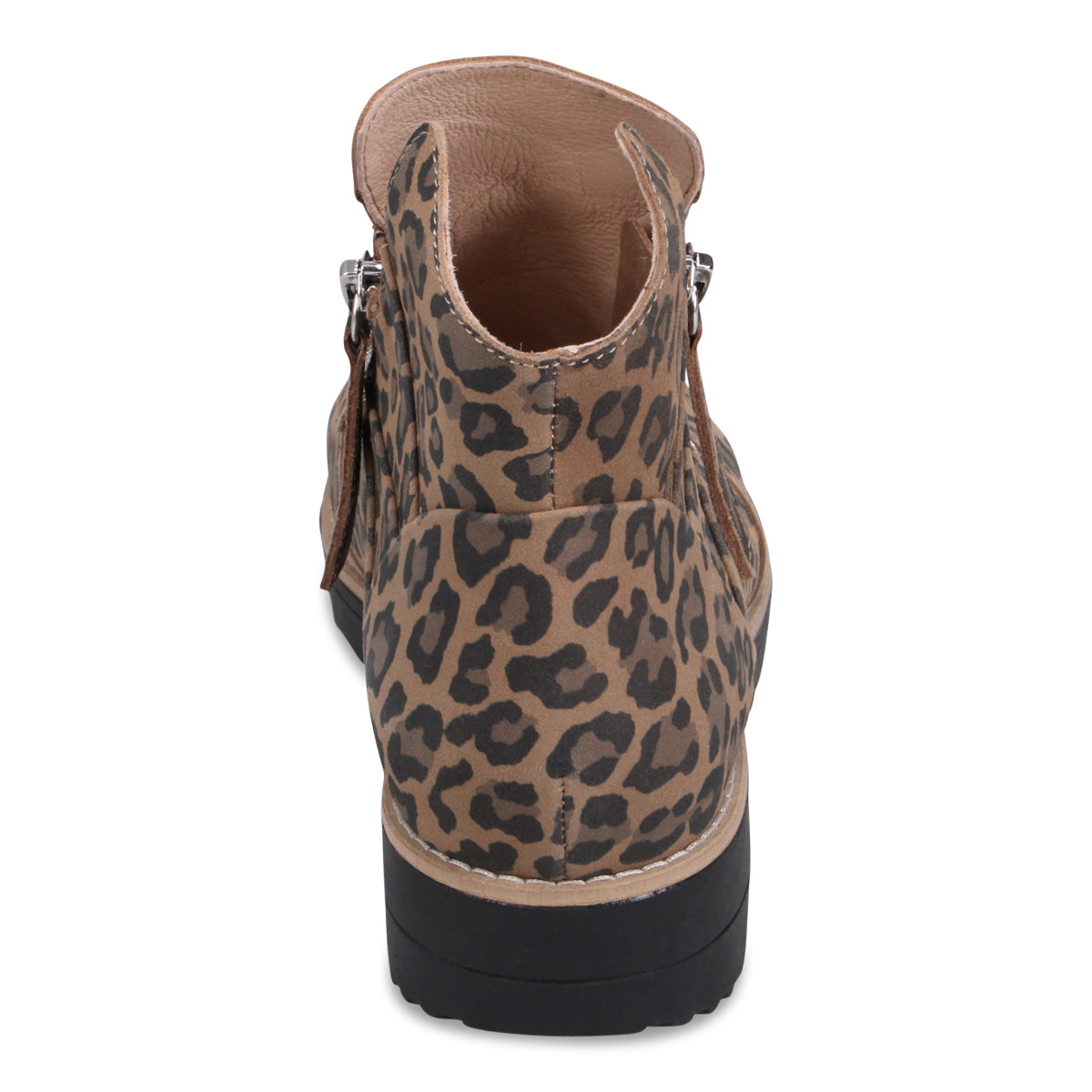 CAMEL LEOPARD SUEDE | Rear