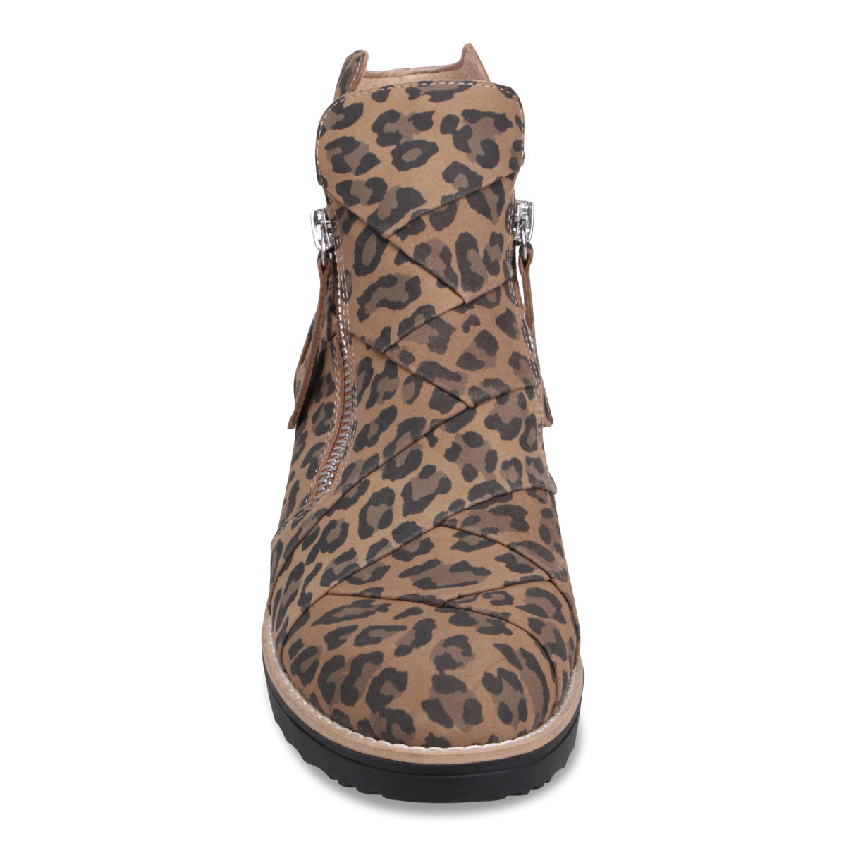 CAMEL LEOPARD SUEDE | Front