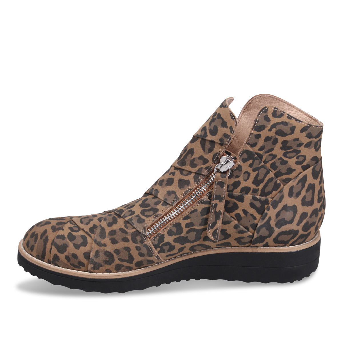 CAMEL LEOPARD SUEDE | Left