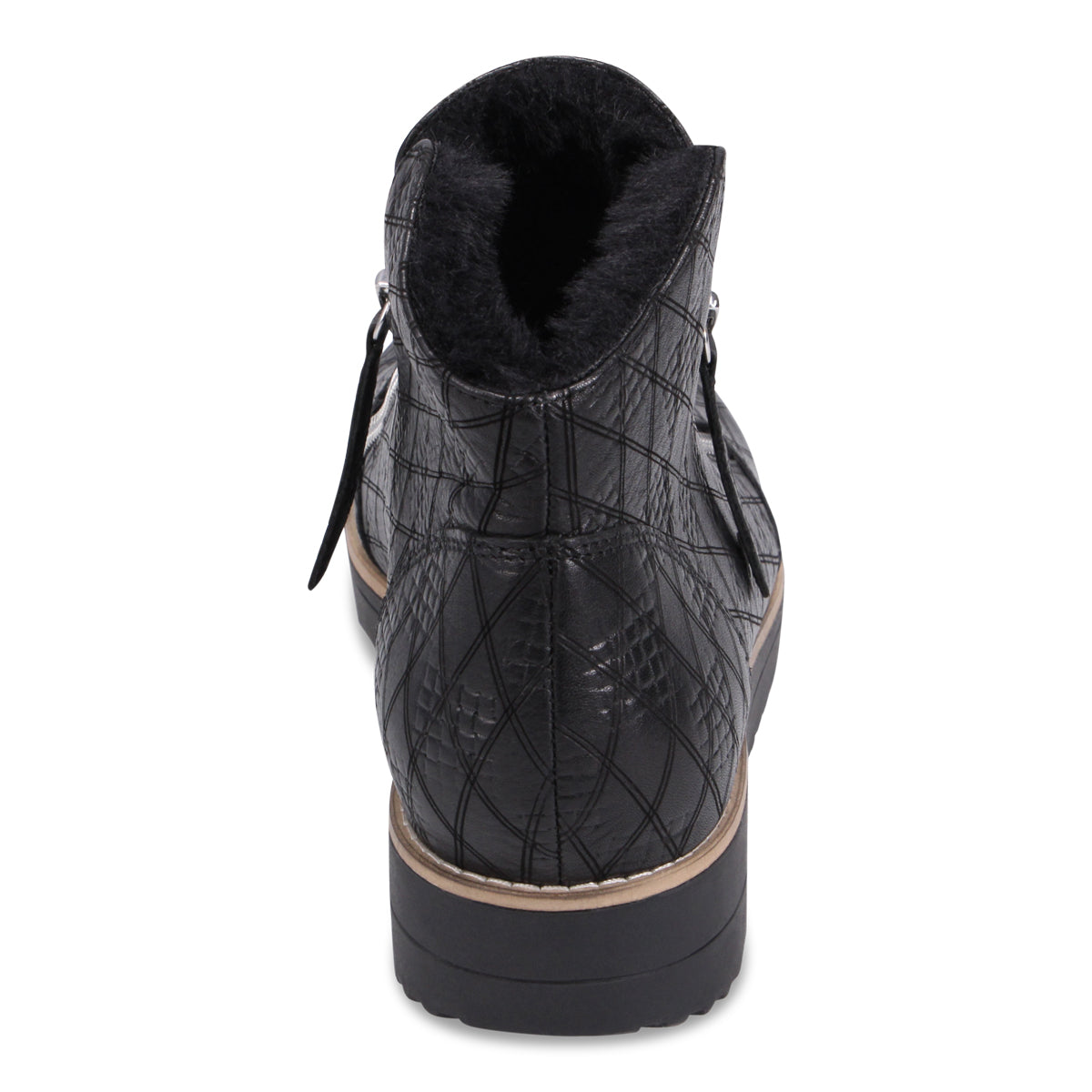 BLACK CHECK EMBOSSED | Rear