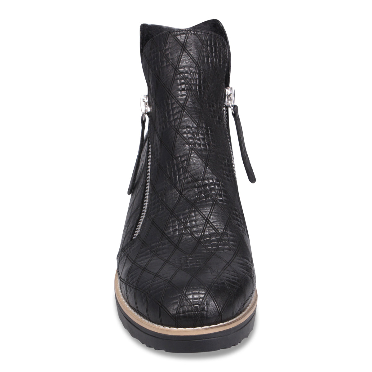 BLACK CHECK EMBOSSED | Front