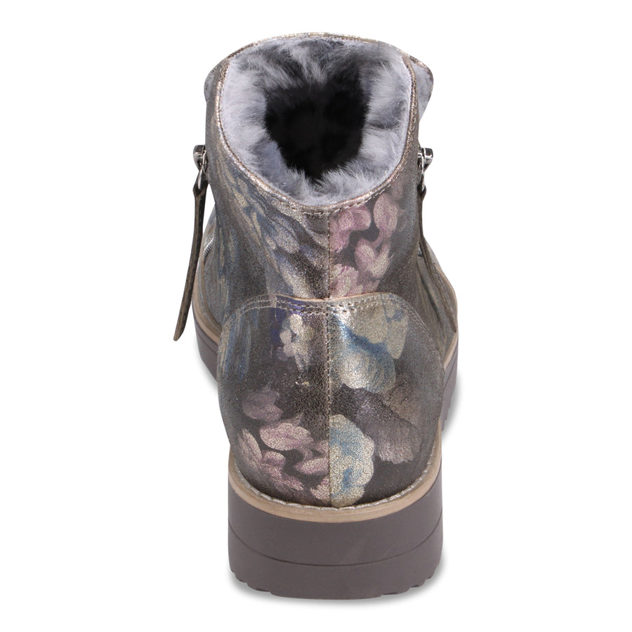 BLUE METAL FLORAL | Rear