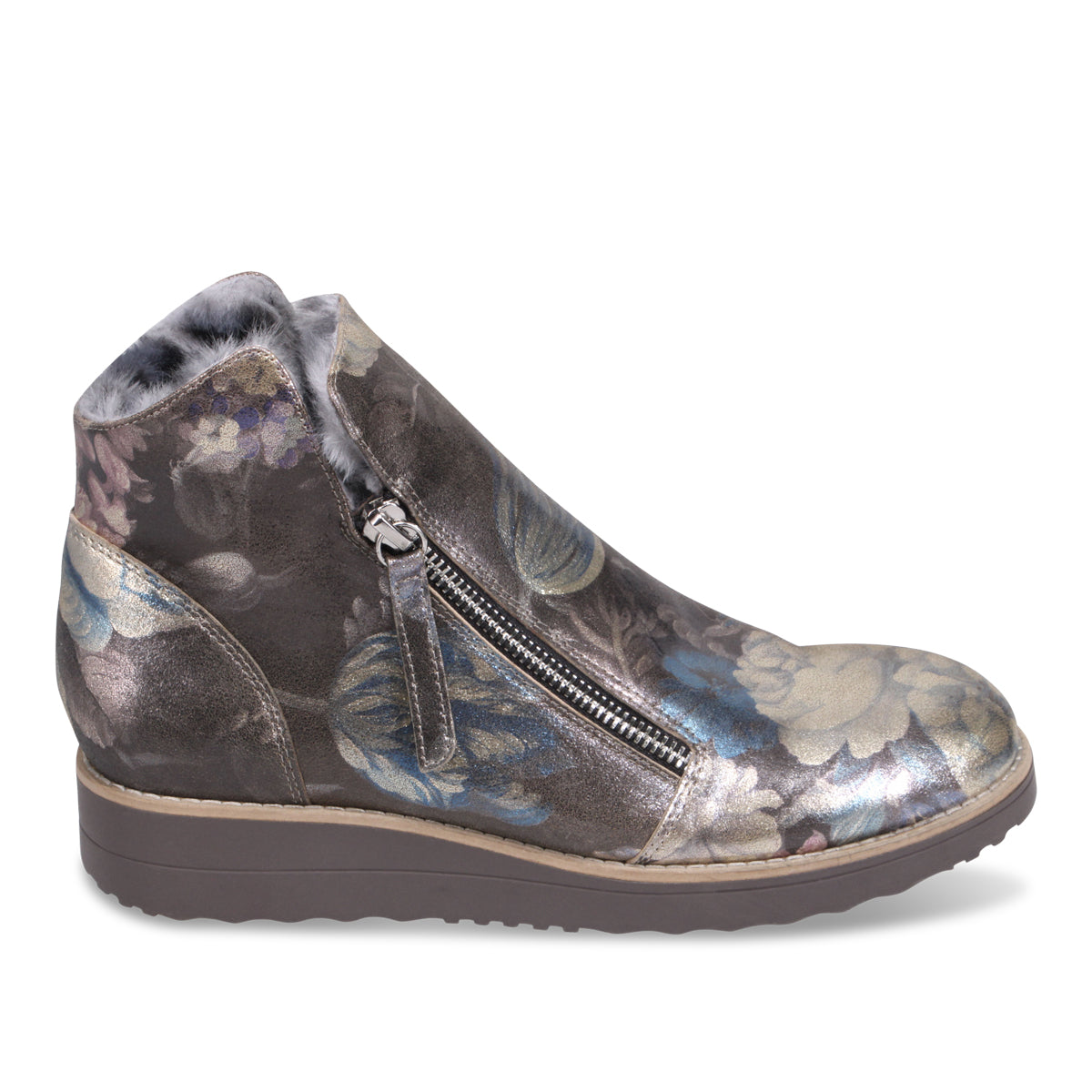 BLUE METAL FLORAL | Right