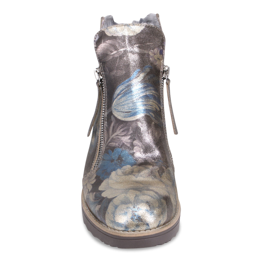 BLUE METAL FLORAL | Front