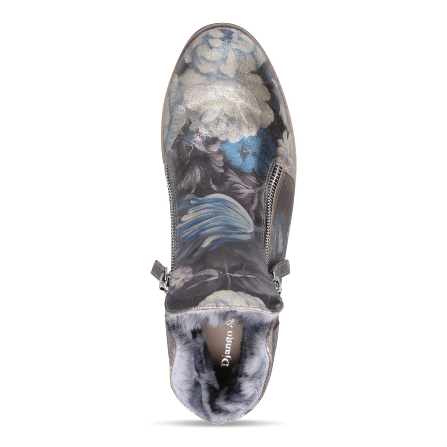 BLUE METAL FLORAL | Top