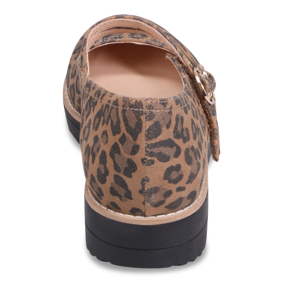 CAMEL LEOPARD SUEDE | Rear