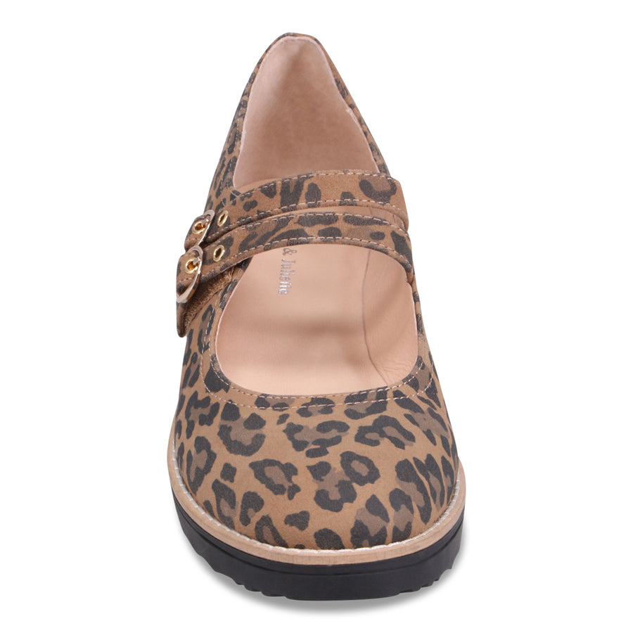 CAMEL LEOPARD SUEDE | Front