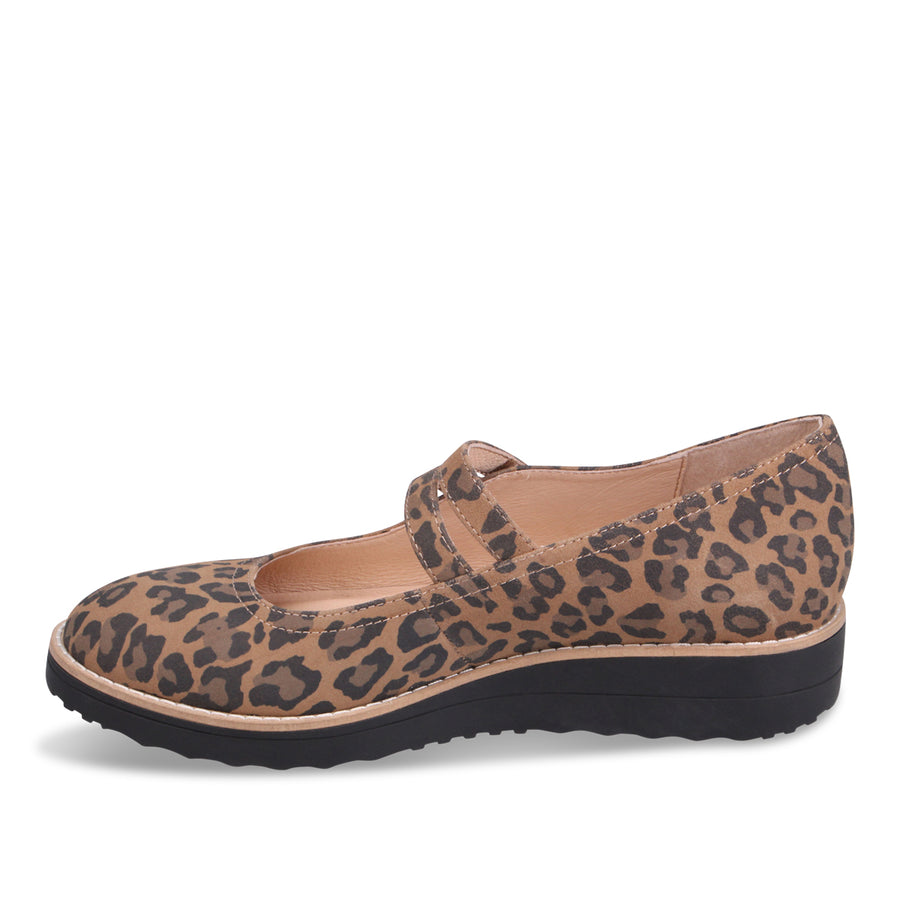 CAMEL LEOPARD SUEDE | Left