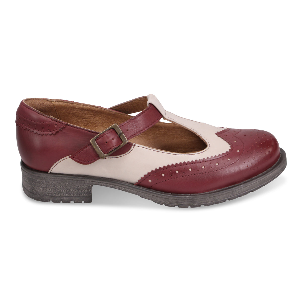 BORDEAUX/CREAM | Right