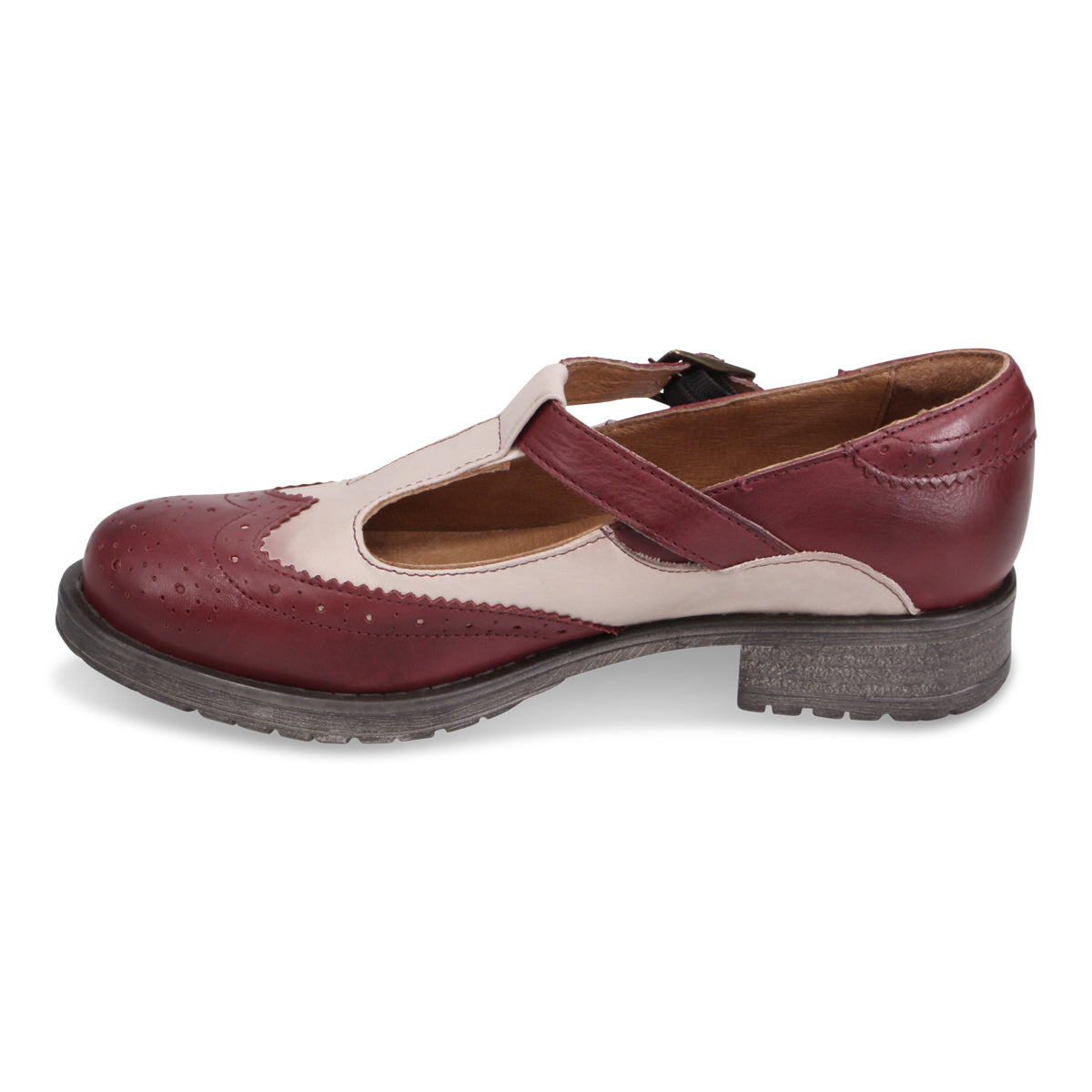 BORDEAUX/CREAM | Left