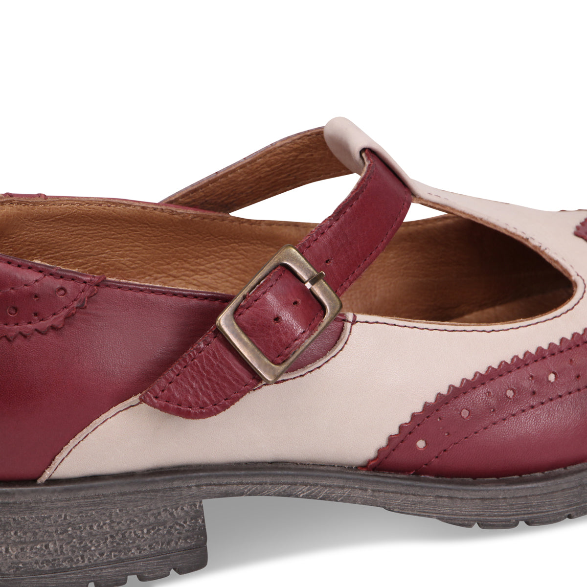 BORDEAUX/CREAM | Detail