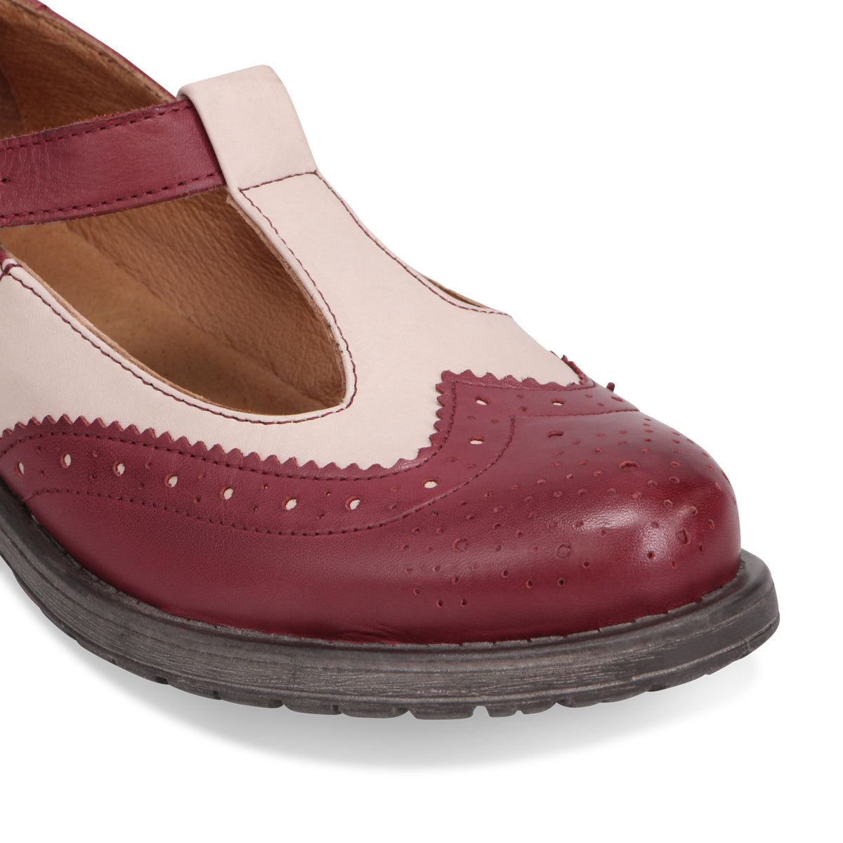 BORDEAUX/CREAM | Detail