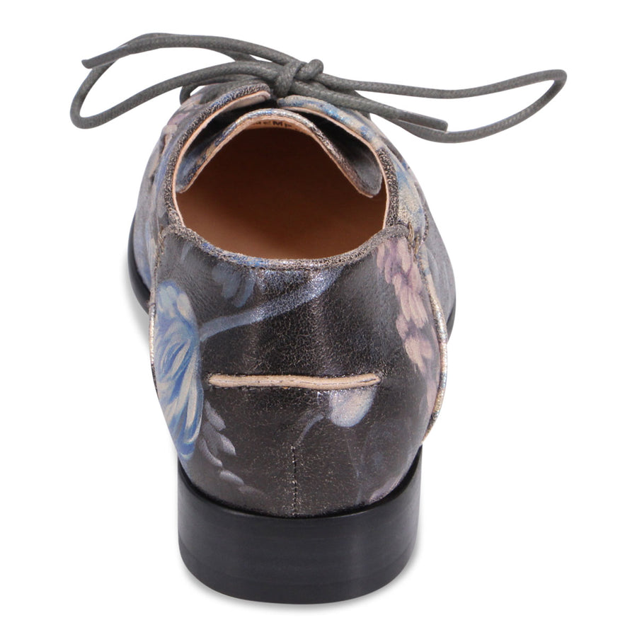 BLUE VINTAGE FLORAL LEATHER | Rear