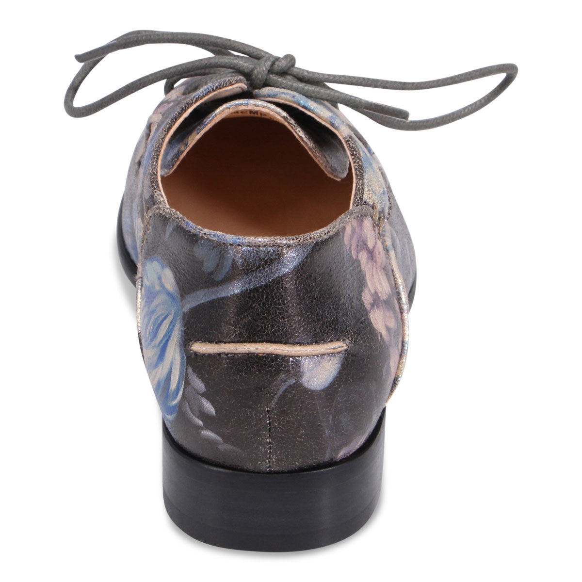 BLUE VINTAGE FLORAL LEATHER | Rear