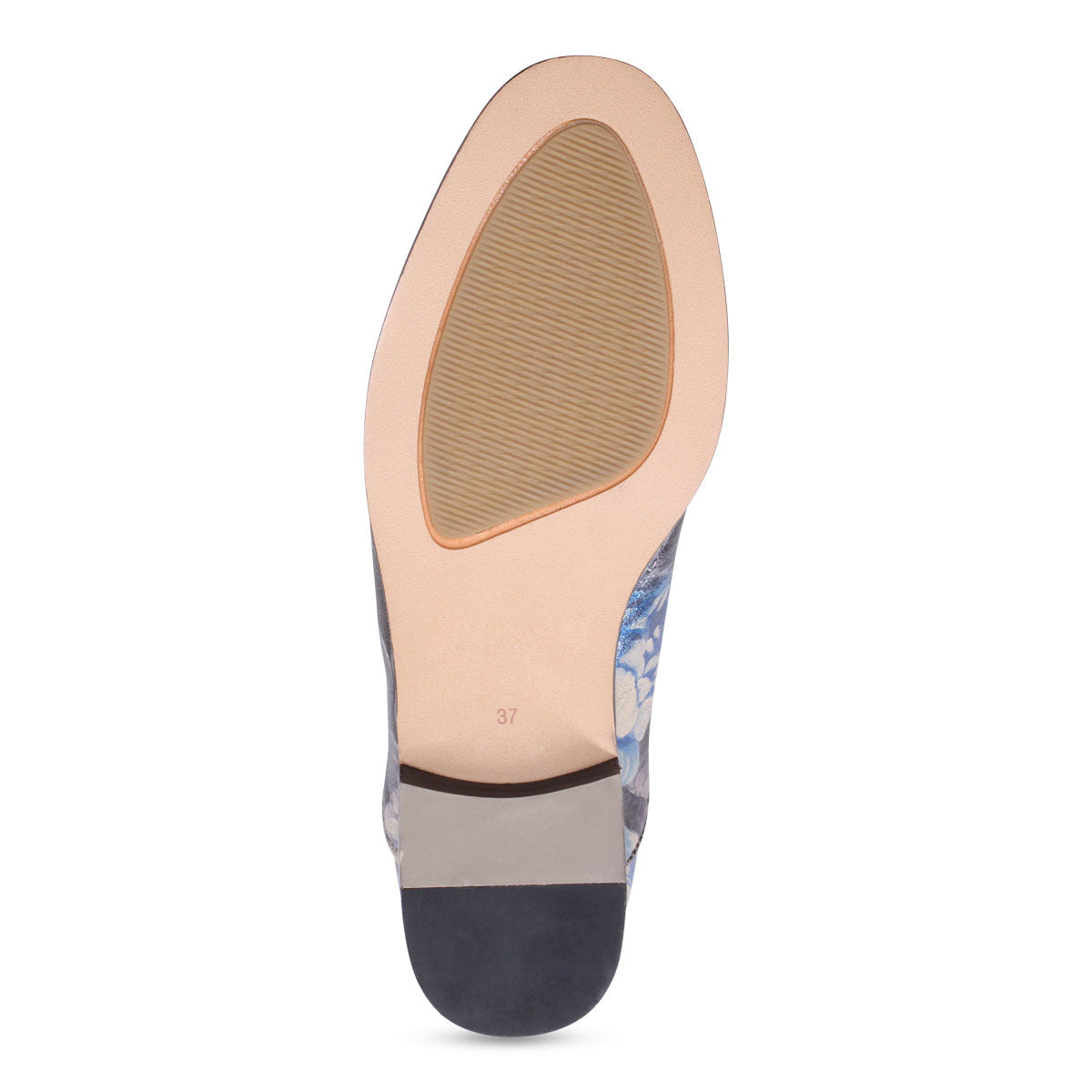 BLUE VINTAGE FLORAL LEATHER | Bottom