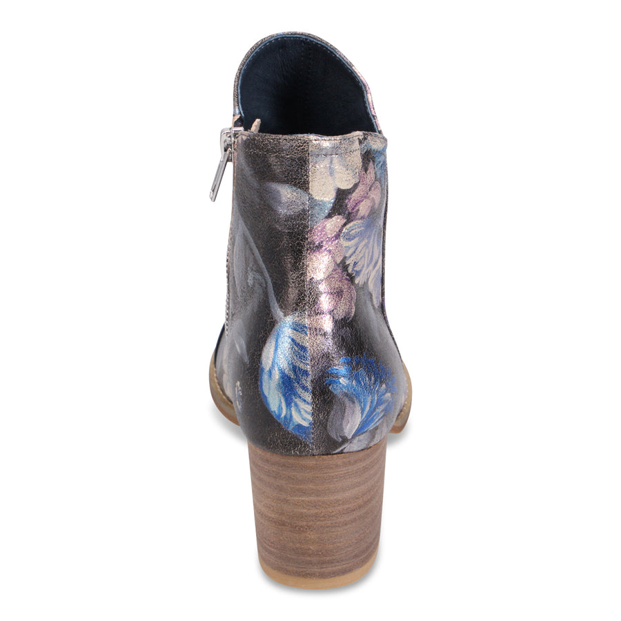 BLUE METAL FLORAL | Rear