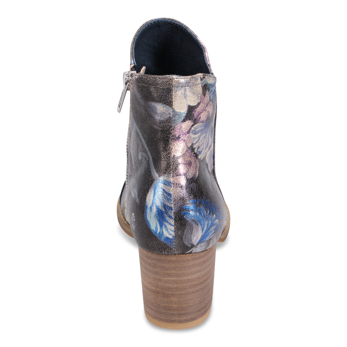 BLUE METAL FLORAL | Rear