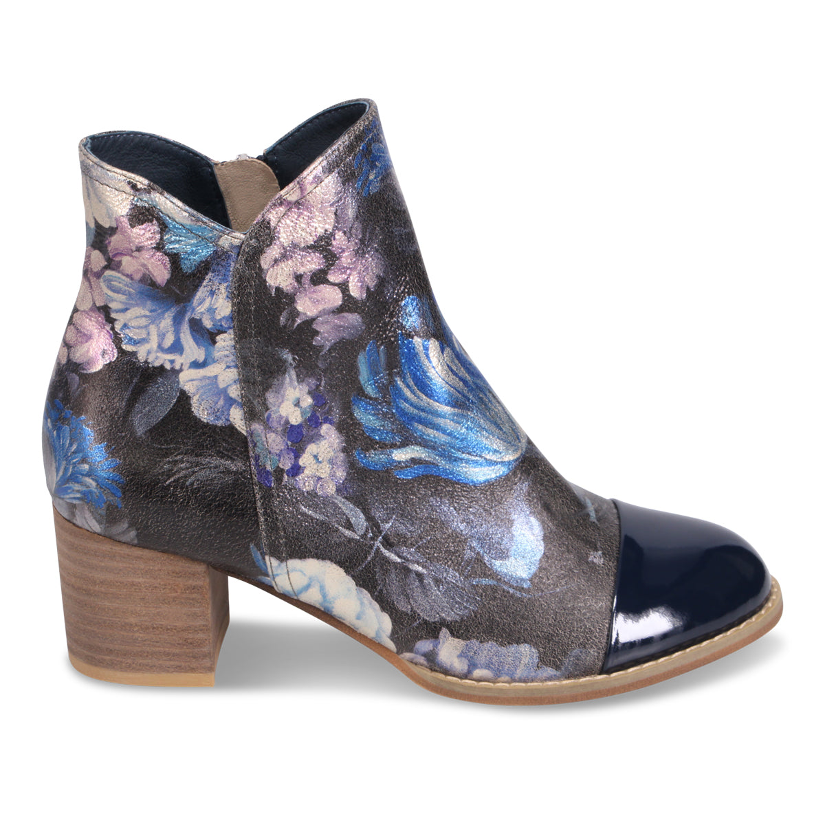 BLUE METAL FLORAL | Right