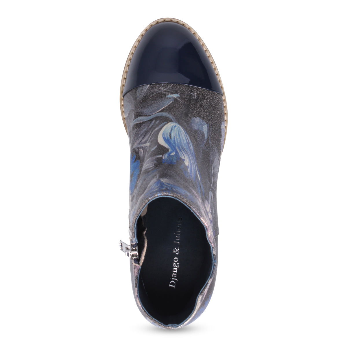 BLUE METAL FLORAL | Top