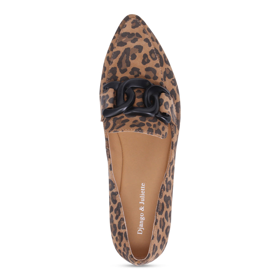 CAMEL LEOPARD SUEDE | Top