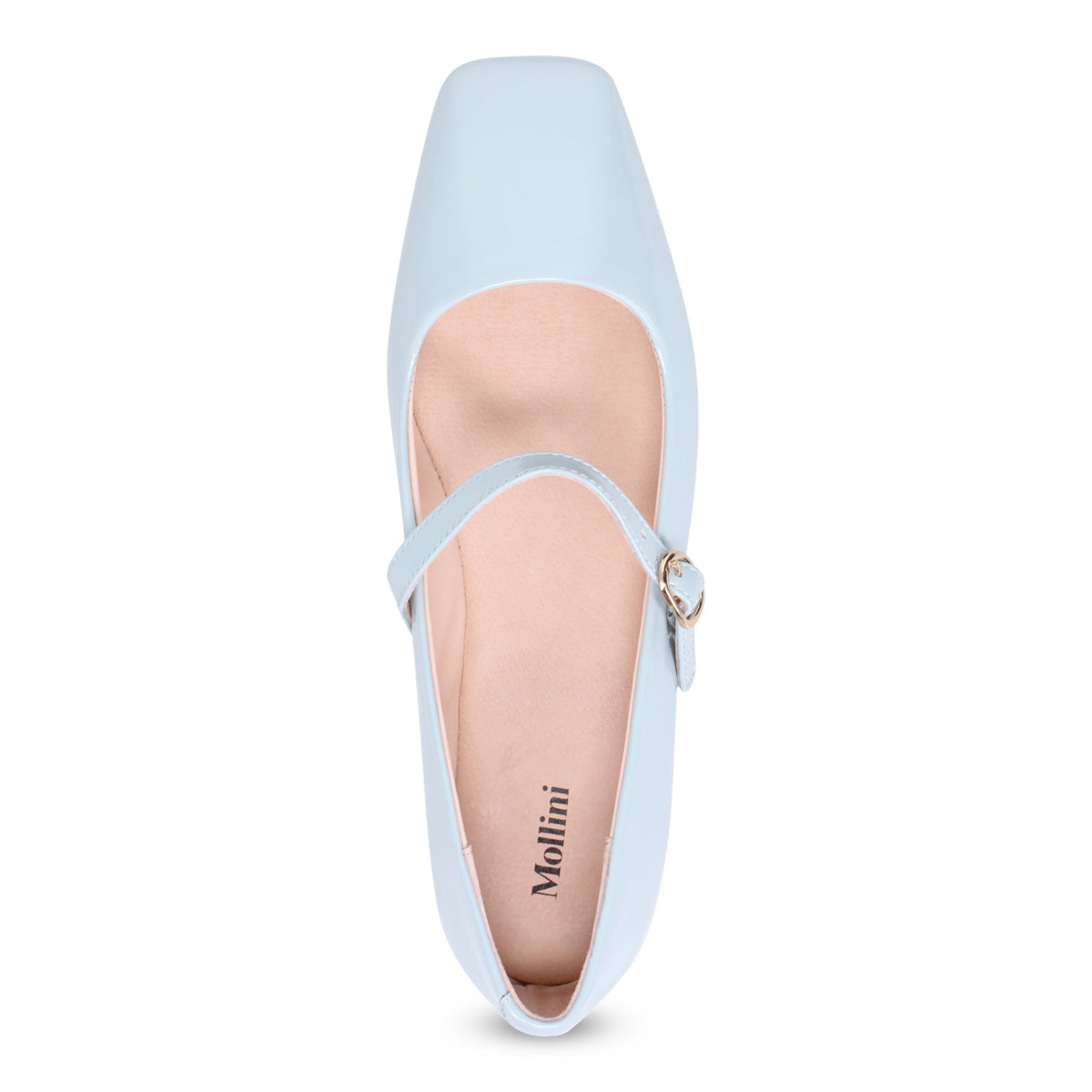 PALE BLUE PATENT | Top