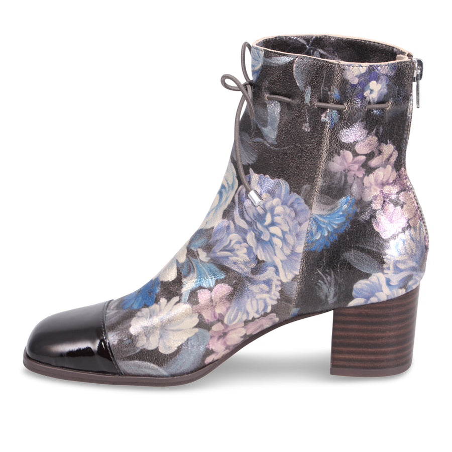 BLUE METAL FLORAL | Left