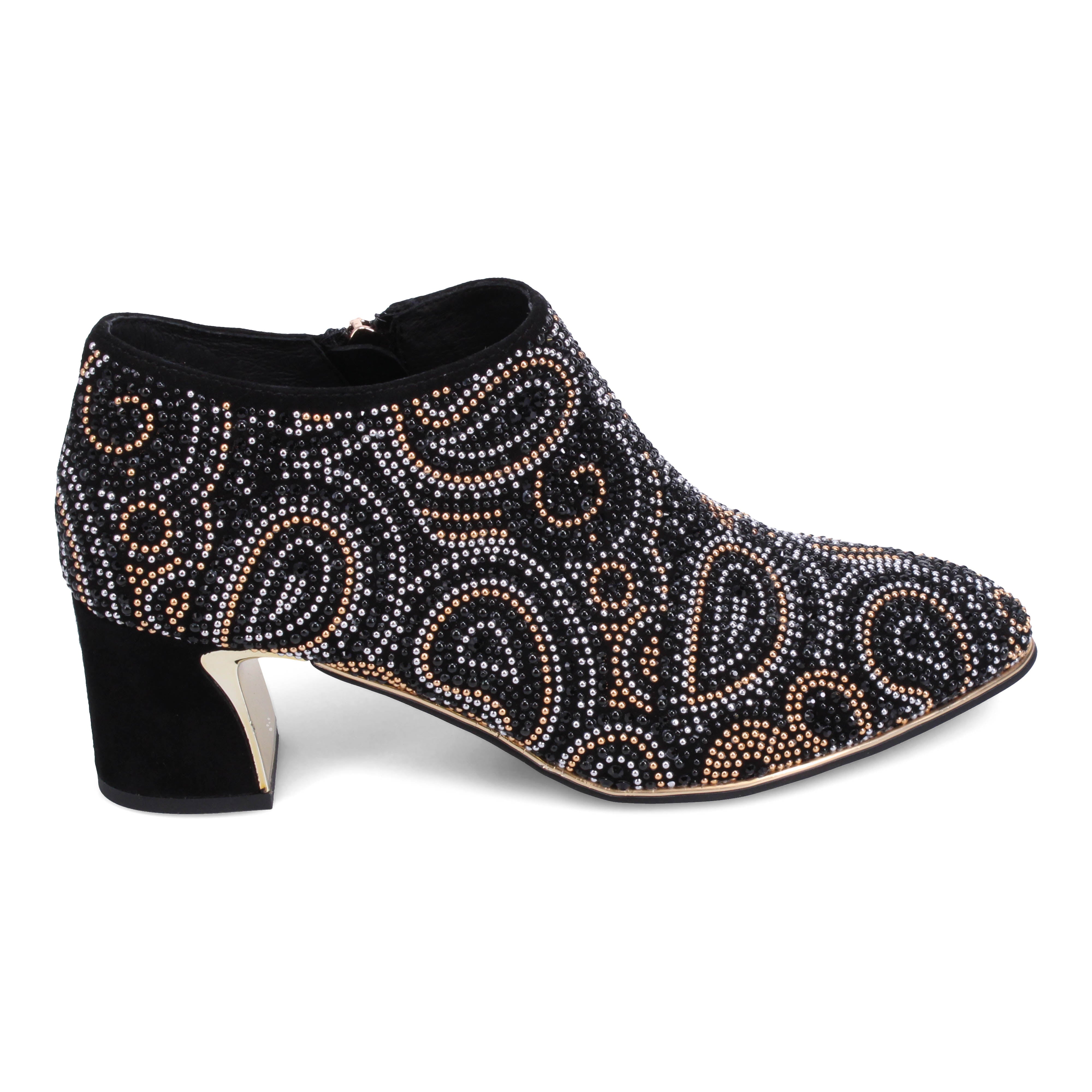 BLACK PAISLEY SUEDE | Right