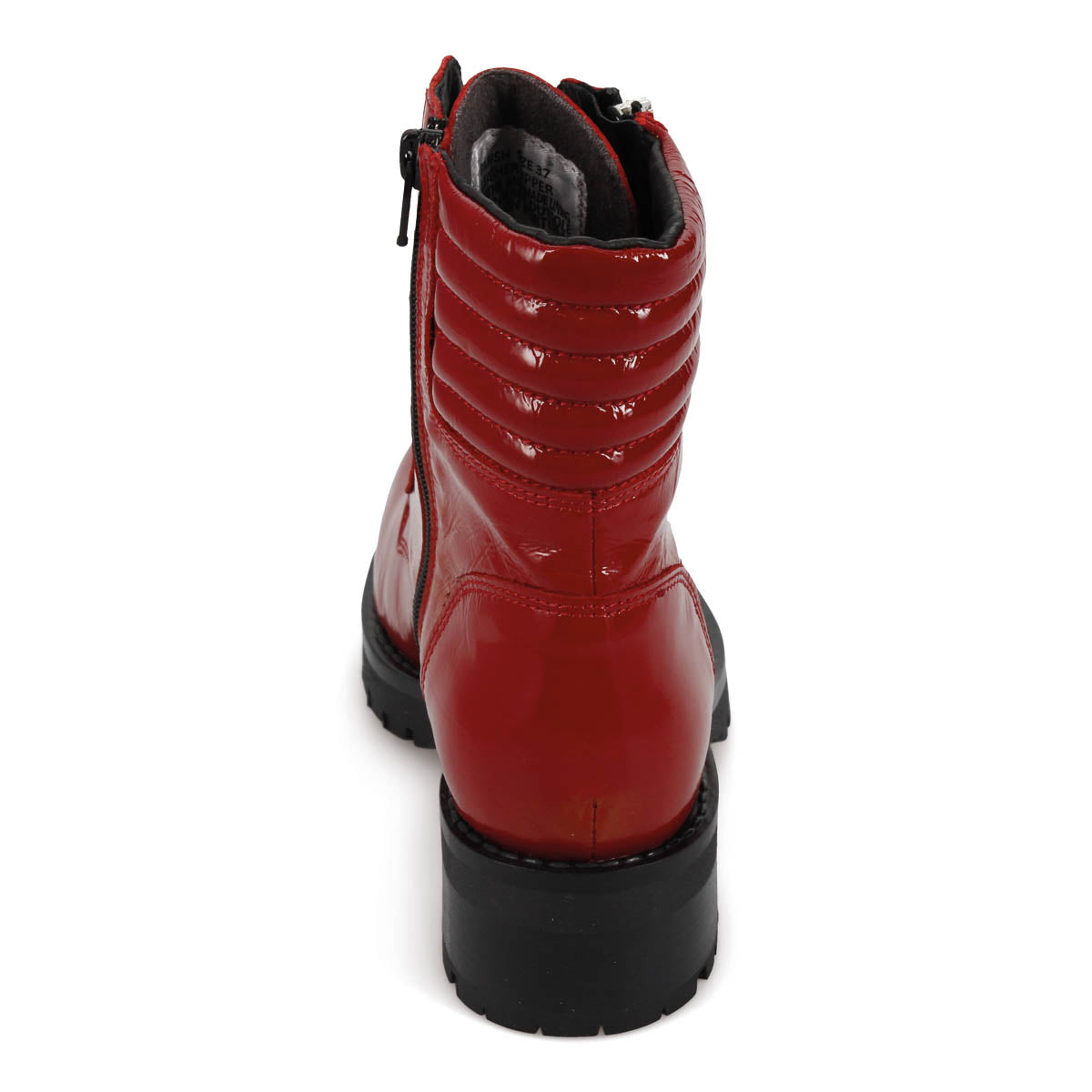 RED CRINKLE PATENT | Rear