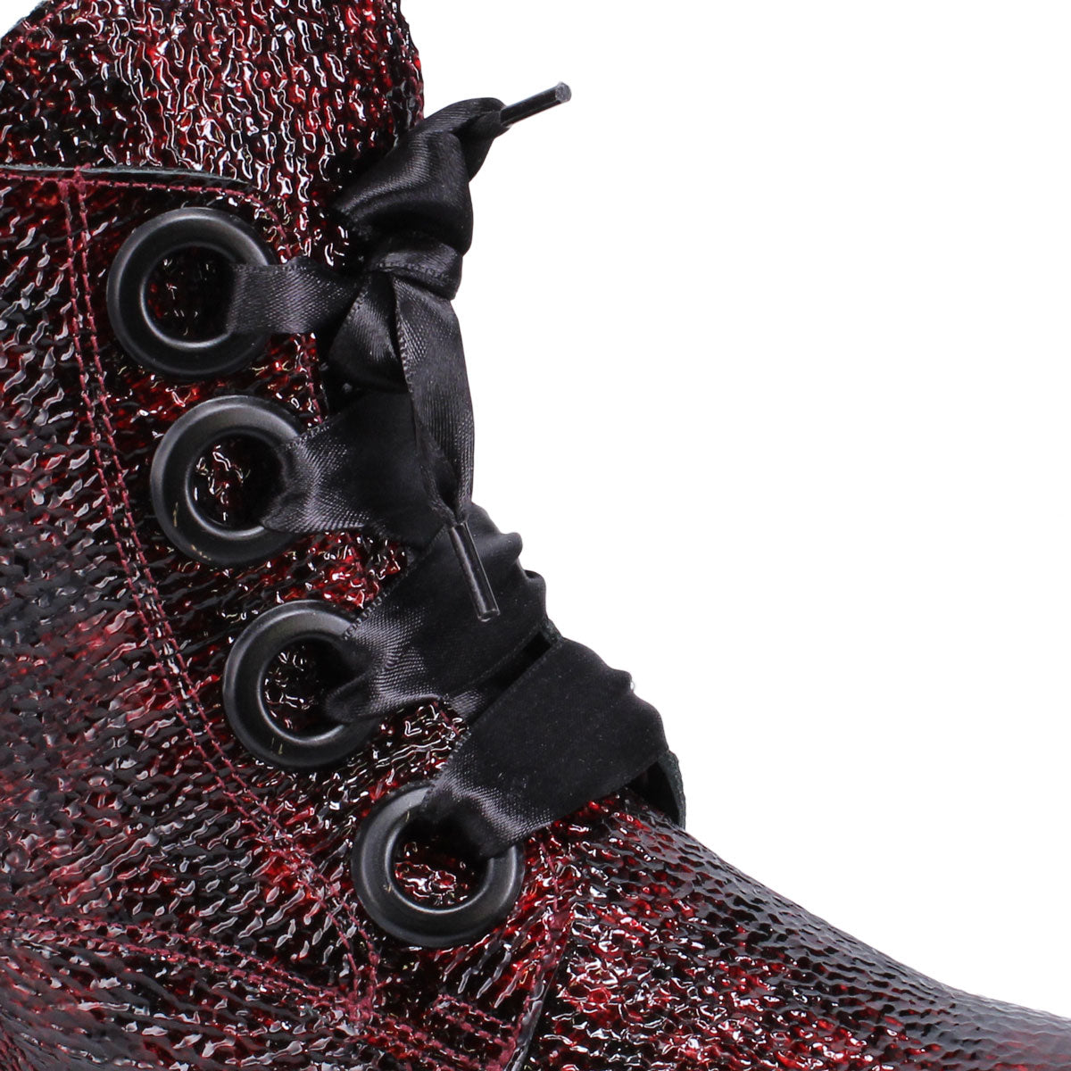 RED CRINKLE PATENT | Detail